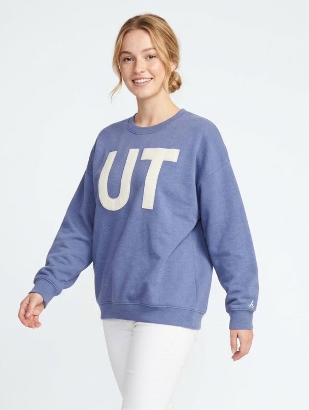 State of Mind Blue Crewneck Sweatshirt with Cream 'UT' Logo